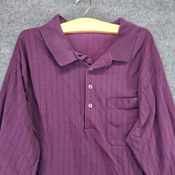 Vintage Blair Menswear Dress Shirt Mens Size 2XL Purple Striped Made in USA - Picture 7 of 13